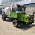 China Cement mortar automatic feeding mixing truck concrete stirring tank transport equipment